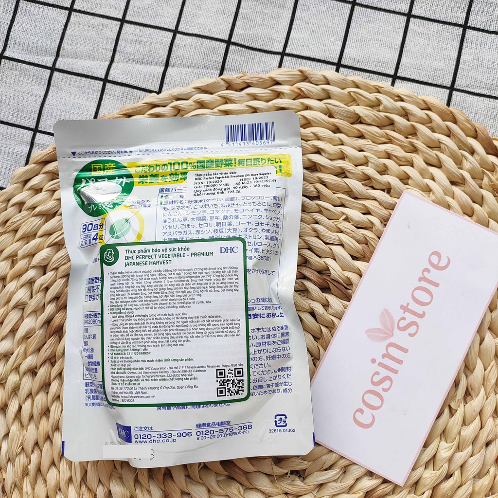 Viên uống DHC Rau Củ Quả Tổng hợp Premium 360 Viên 90 Ngày Dùng | BigBuy360 - bigbuy360.vn