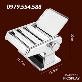 Máy cán bột, cắt mỳ 3 lưỡi dao