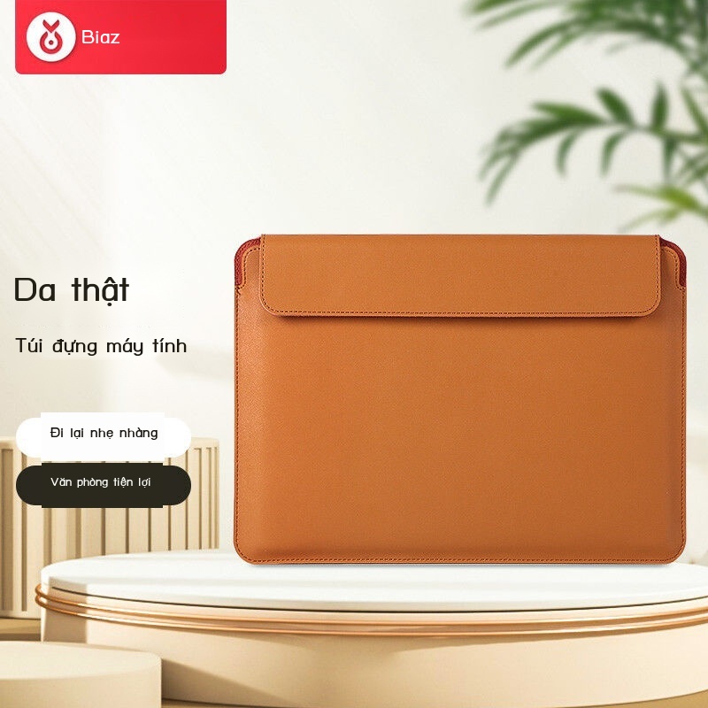 Lớp lót bên trong bằng da của máy tính xách tay 12 inch cùng với lớp vỏ bảo vệ chống sốc bằng nhung