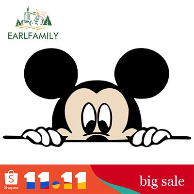 Đề Can Hình Chuột mickey Ngộ Nghĩnh Đáng Yêu Dán Trang Trí Gương Chiếu Hậu Xe Hơi 13x6.8cm