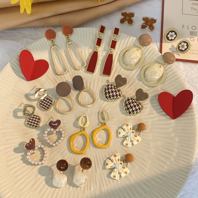 Bông Tai Đính Ngọc Trai Phong Cách Hàn Quốc Thời Trang Cho Nữ