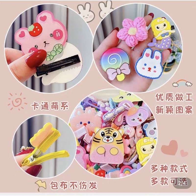 SET KẸP TÓC 14 CHI TIẾT CUTE DÀNH CHO BÉ GÁI