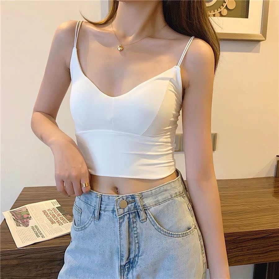 Áo Bra Nữ Đúc Su Dây Mảnh Croptop Siêu Hot Mẫu Mới 115