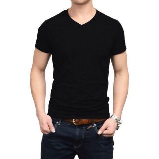 Áo thun nam cổ tim body