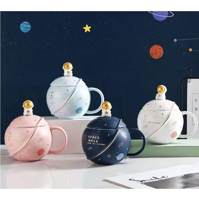 Ly Cốc Star Walk Phi Hành Gia Vũ Trụ Thiên Hà Home Decor Uống Nước Cà Phê