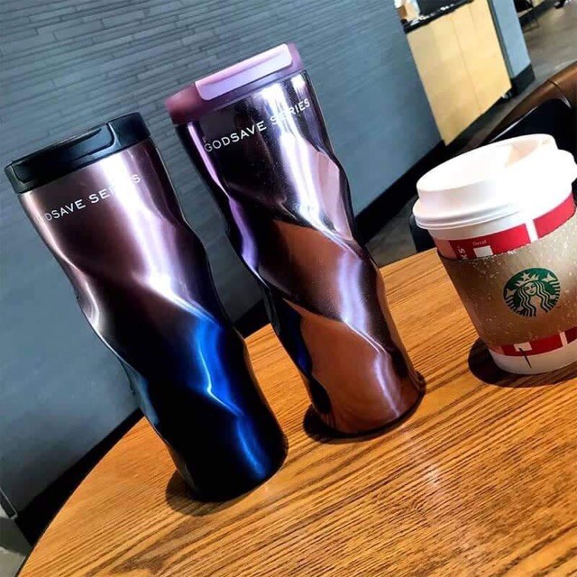 Bình giữ nhiệt Starbucks Ombre Xoắn inox 304 - BÌNH STARBUCKS XOẮN ỐC JAPAN OMBRE AUTUMN