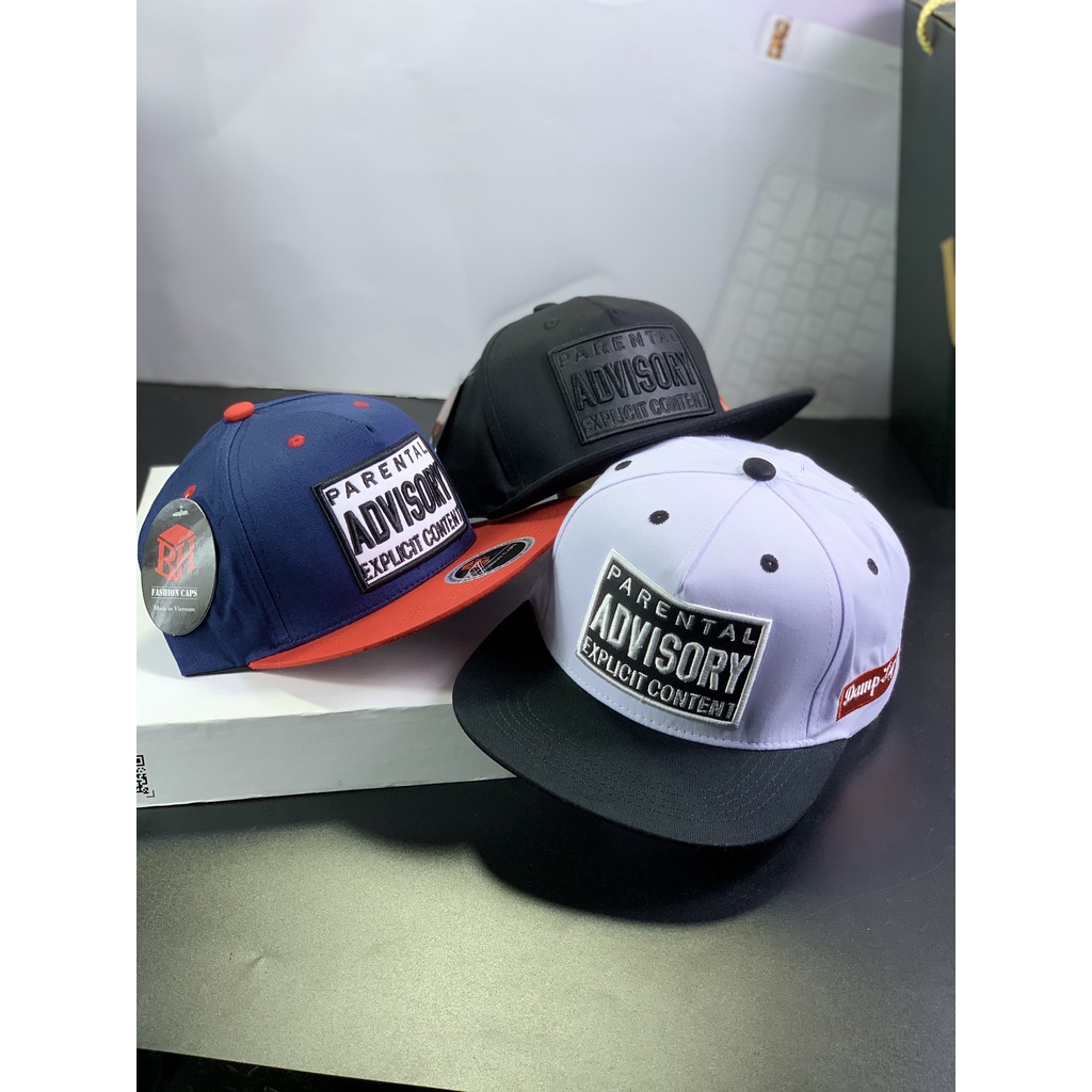 Mũ snapback mặt vuông ADVISORY phong cách cool ngầu phong cách trẻ trung )