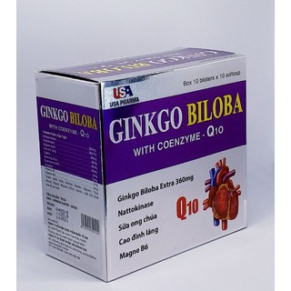 Ginkgo biloba 240mg bổ não tăng cường trí nhớ hộp 100v