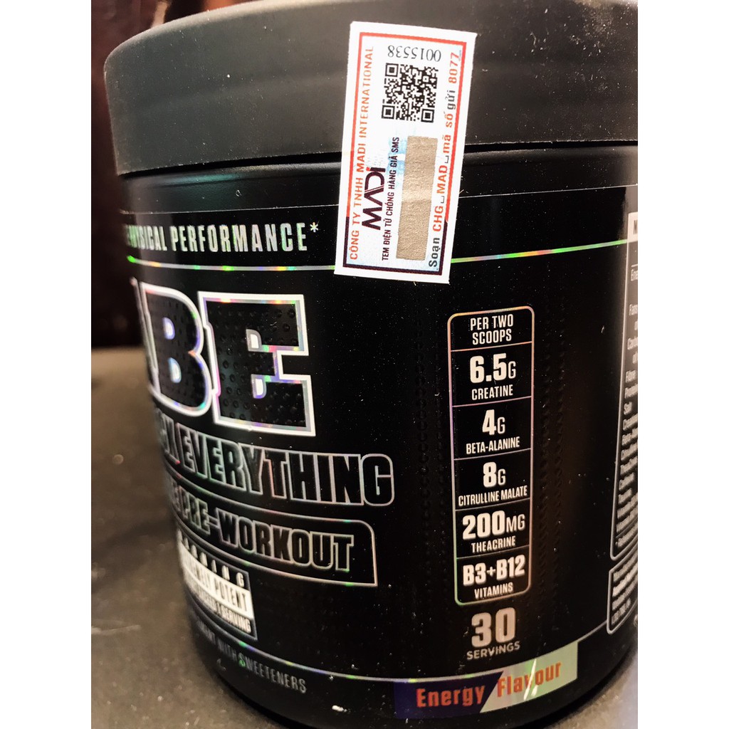 Abe Pre workout - Tăng sức mạnh tập luyện - Gói dùng thử Sample ABE Pre workout