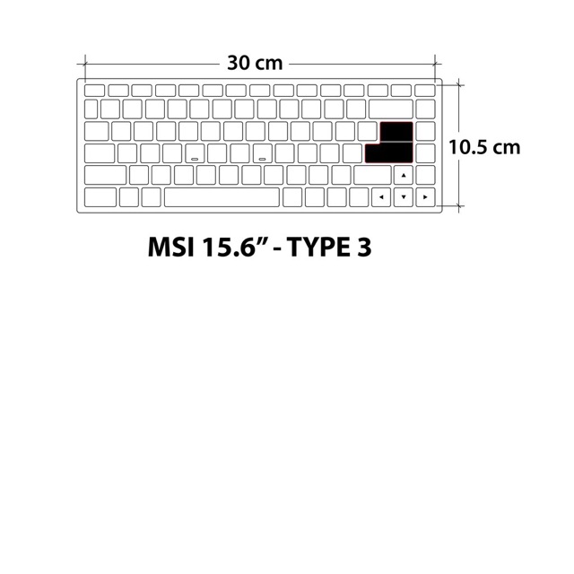 Tấm silicon phủ bàn phím laptop Msi 14 - 15,6 inch- Tấm silicon bảo vệ laptop | BigBuy360 - bigbuy360.vn