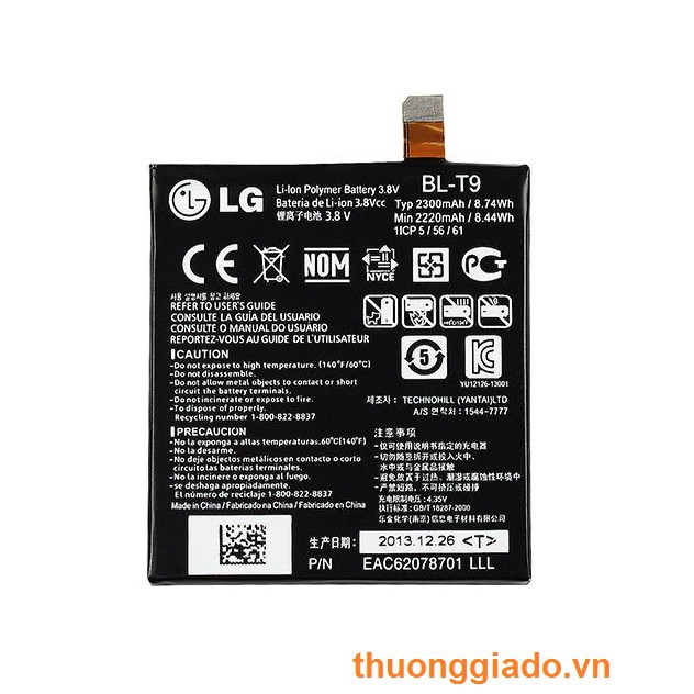 PIN LG GOOGLE NEXUS 5 D820/ LG BL-T9 ORIGINAL BATTERY