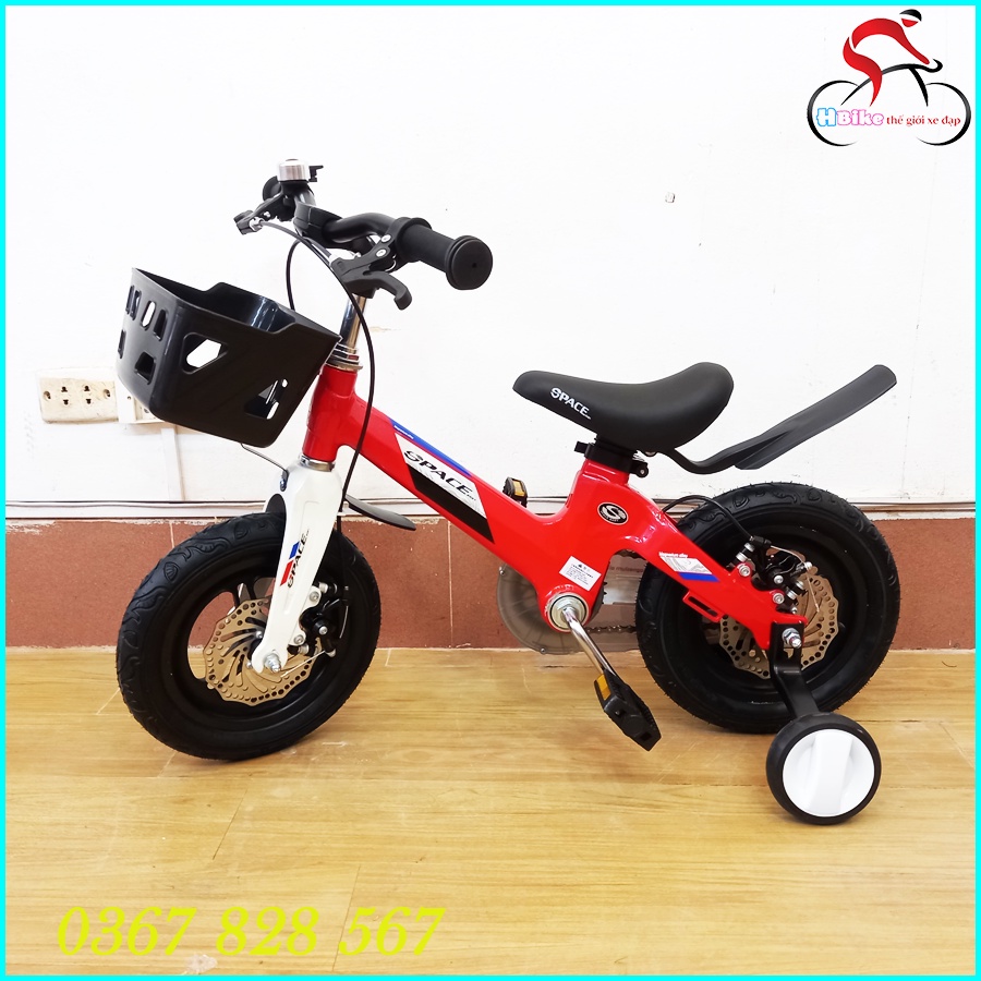 Xe Đạp Trẻ Em Vành Đúc, Xe Đạp Space Baby cho bé từ 2-5 tuổi, Khung Nhôm Đúc Nguyên Khối, Dáng Xe Thời Trang.