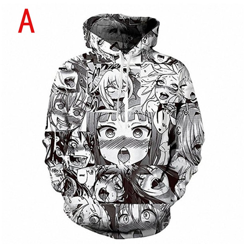 Áo hoodie tay dài hình AHEGAO 3D cho nam | BigBuy360 - bigbuy360.vn
