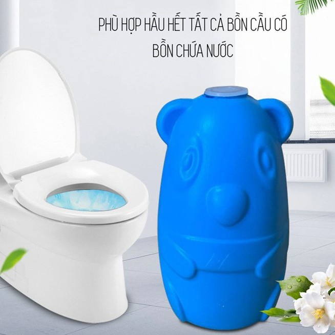 Lọ thả bồn cầu tẩy - Viên thả bồn cầu hình con gấu - Vệ Sinh Toilet - Gấu  thả bồn cầu khử mùi diệt khuẩn -dc4603