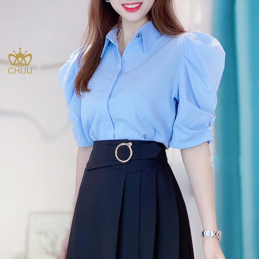 Áo sơ mi kiểu tay phồng dáng lửng CHUU A6727 | BigBuy360 - bigbuy360.vn