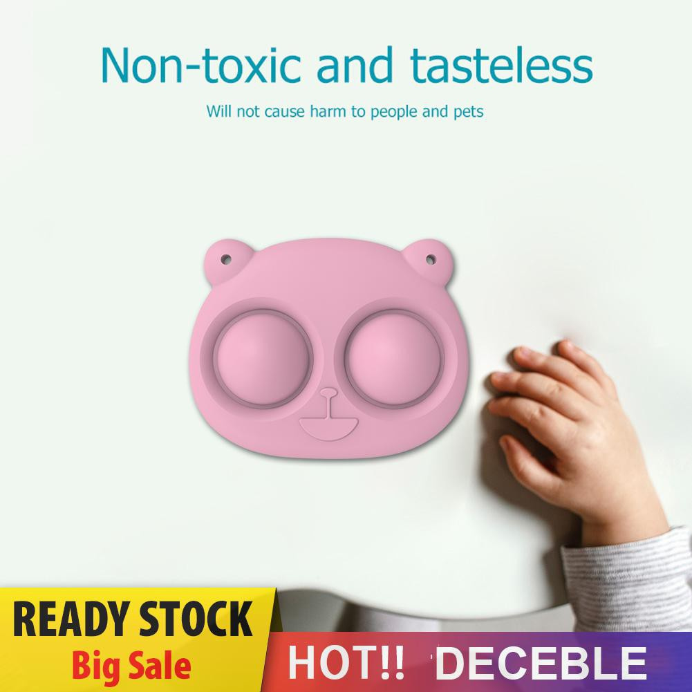 Pop It Fidget Đồ chơi Mini Bear Push Bubble Sensory Hand Fidget Autism Pressure Reliever Keychain