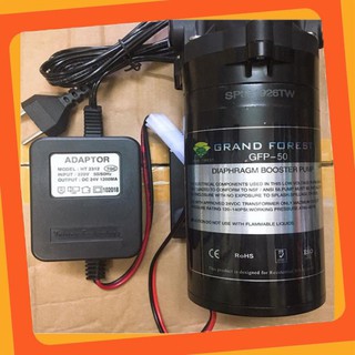 Máy bơm nước mini 24V có thể dùng bơm phun sương áp lực kèm nguồn Adaptor 24V