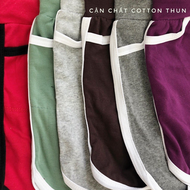 Quần đùi nữ thể thao nhiều màu chất thun cotton