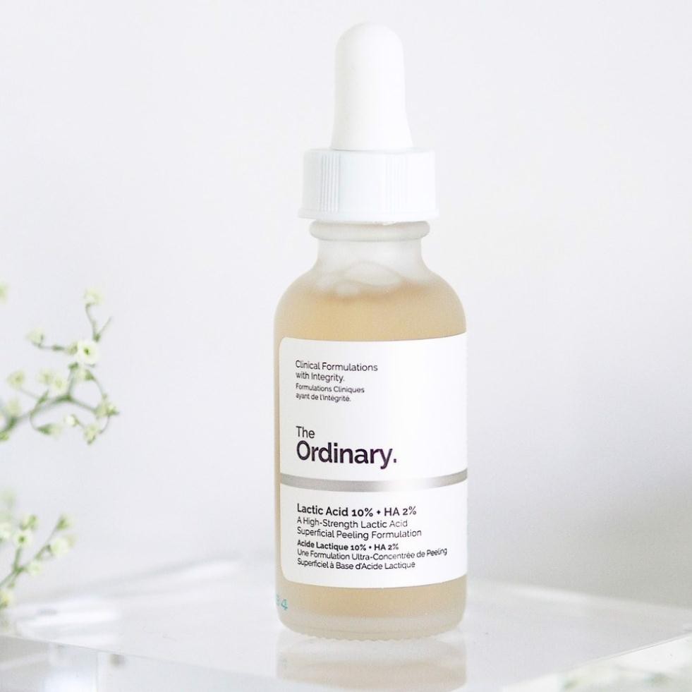 The Ordinary Lactic Acid 10% + HA - Serum Tẩy Da Chết, Giữ Ẩm, Xóa Bỏ Nhăn 30ml