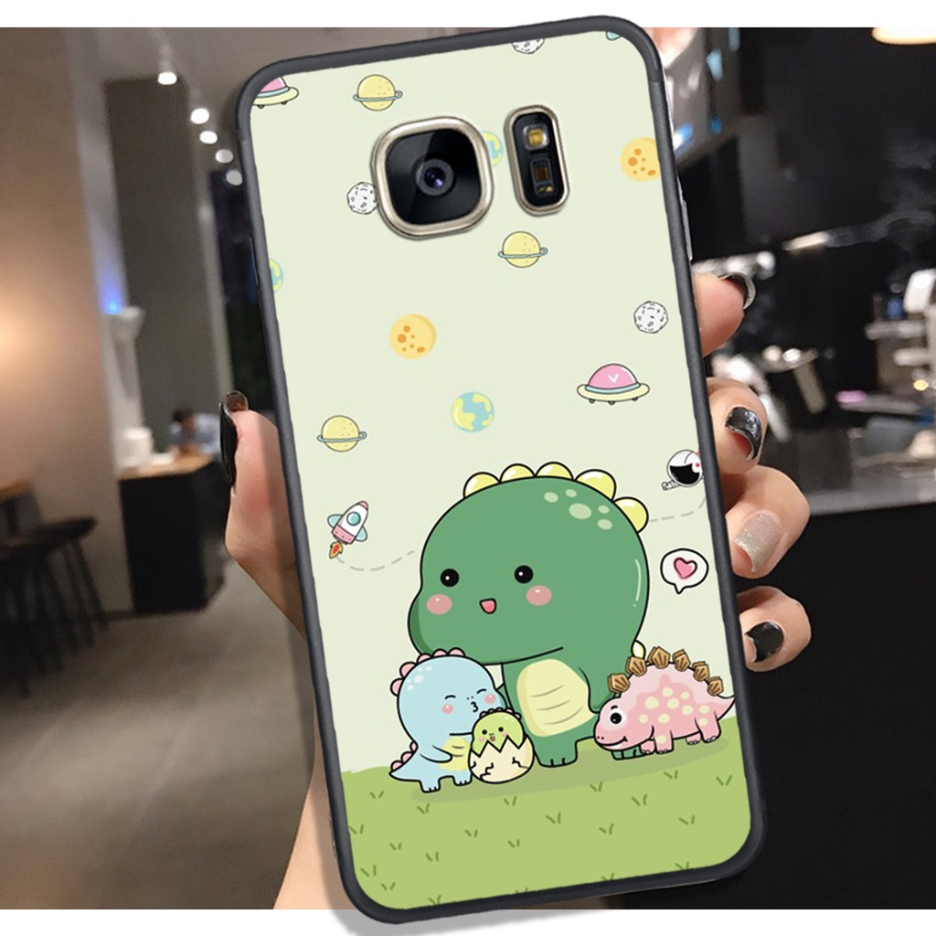 [HOT]ỐP SAMSUNG S6 - S6E = S7 - S7E , IN HÌNH KHỦNG LONG CHIBI SIÊU DỄ THƯƠNG.