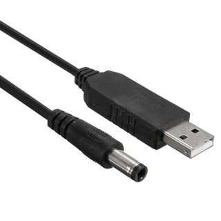 1m 5V DC To 12V DC USB Power Cable Data Adapter Charger Plug with LED