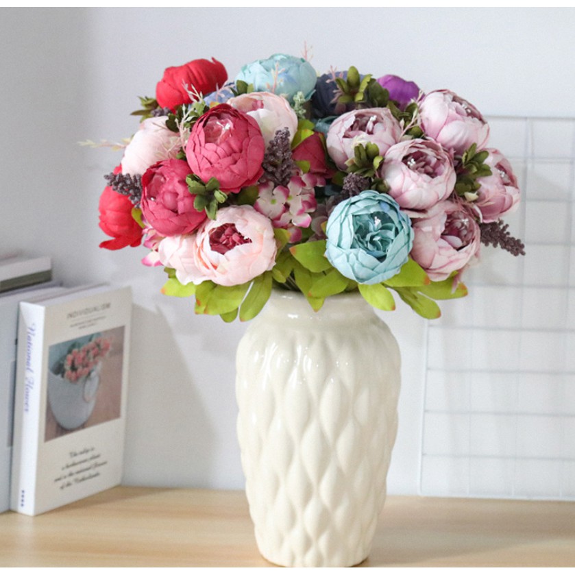 1 chùm hoa mẫu đơn bông lớn