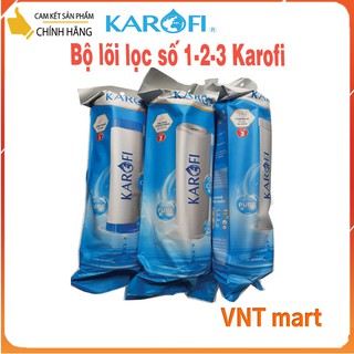 Lõi Lọc Nước số 123 Karofi – Lõi số 1 Vi lọc| lõi số 2 Than hoạt tính| Lõi số 3 Vi lọc đa điểm - VNT Mart