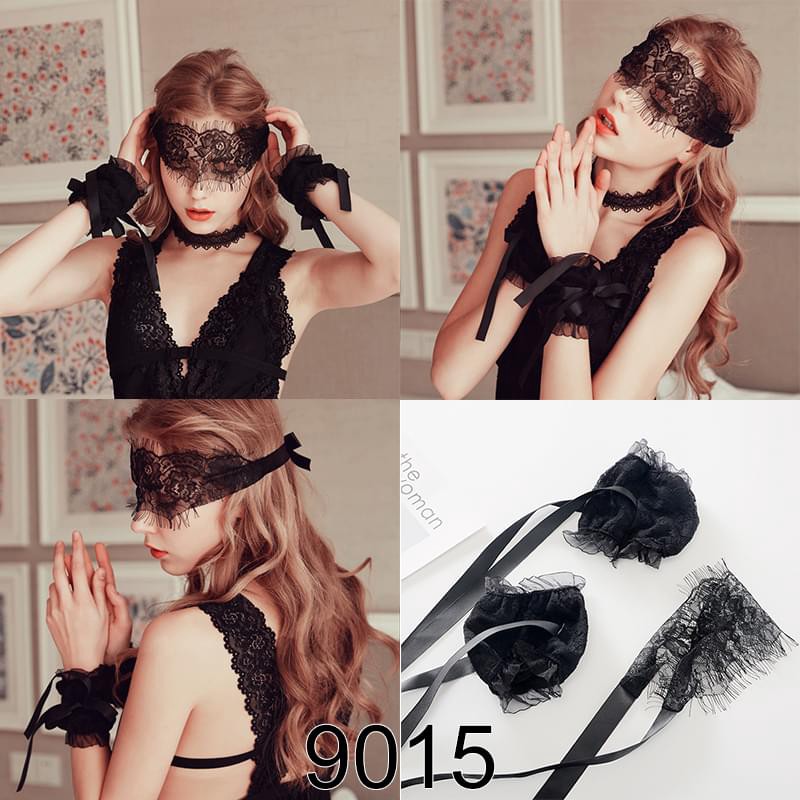 Vòng cổ/bịt mắt bằng ren quyến rũ cho cô dâu