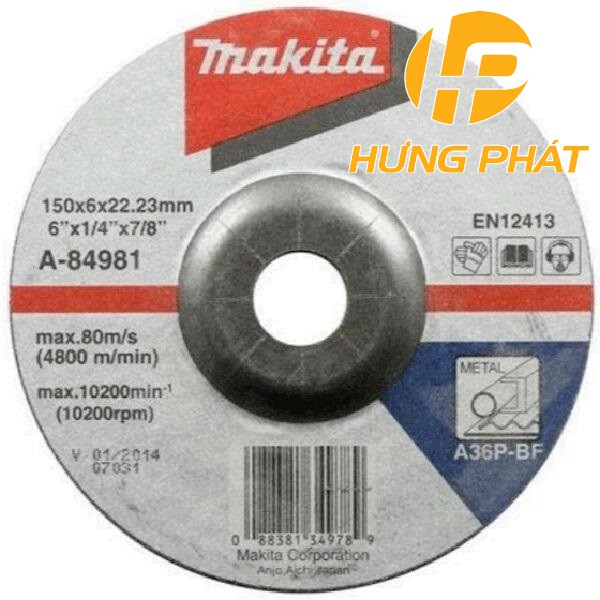 Đá mài Makita A-84981 (150mmx6mmx22.33mm)