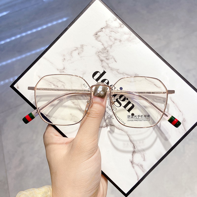 Mắt Kính Gọng Vuông Chống Ánh Sáng Xanh Thời Trang Cho Nam Nữ Jz5023