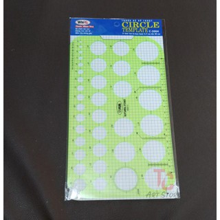 [ TC Art ] Thước tròn, Thước vẽ kỹ thuật, Circle Template Ruler C-2004