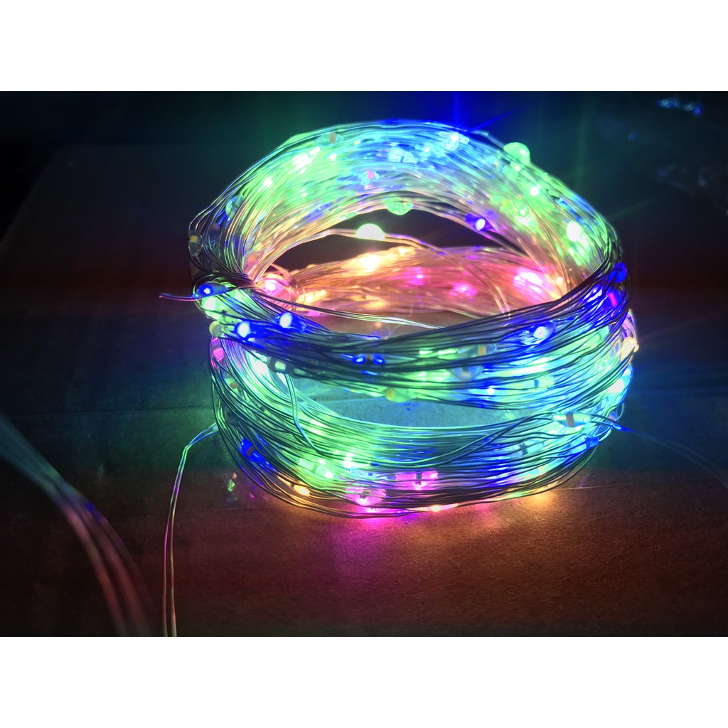 100 Led Đom Đóm Dây Đèn Led Đom Đóm 10m Trang Trí Noel Dây Đèn FairyLight Trang Trí Lễ Tết Trang Trí Cây Đào Cây Quất