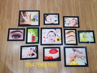 Bộ 11 tranh spa nail mi