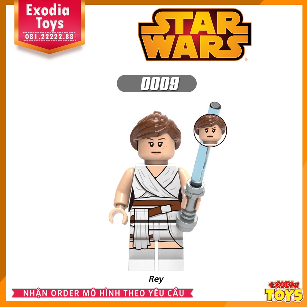 Xếp hình Minifigure các nhân vật Star Wars và Chiến Binh Mandalorian - Chiến Tranh Giữa Các Vì Sao - G0102