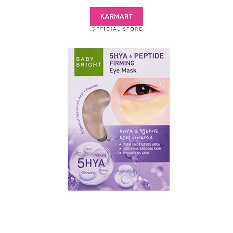 Hộp 6 Mặt nạ săn chắc vùng mắt Baby Bright 5Hya & Peptide Firming Eye Mask (5gx6)