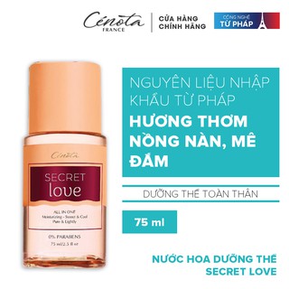 Nước Hoa Dưỡng Thể Cenota Secret Love Hương Thơm Nồng Nàn, Mê Đắm 75ml