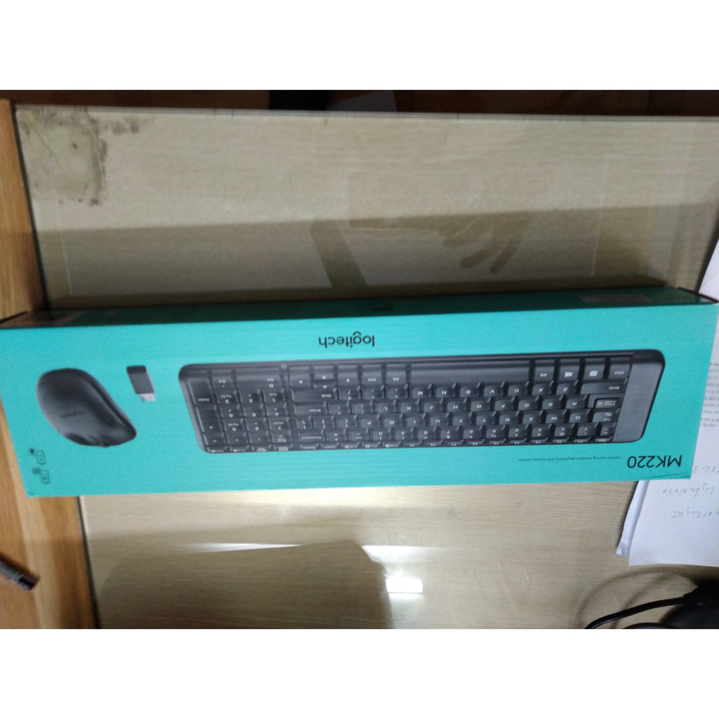 Bàn phím + chuột Logitech không dây MK220 chính hãng mới 100%