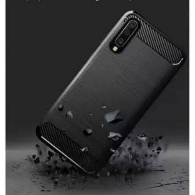 Ốp Lưng Silicon Sợi Carbon Cho Samsung Galaxy A50 / Case Ipaky / Silicon