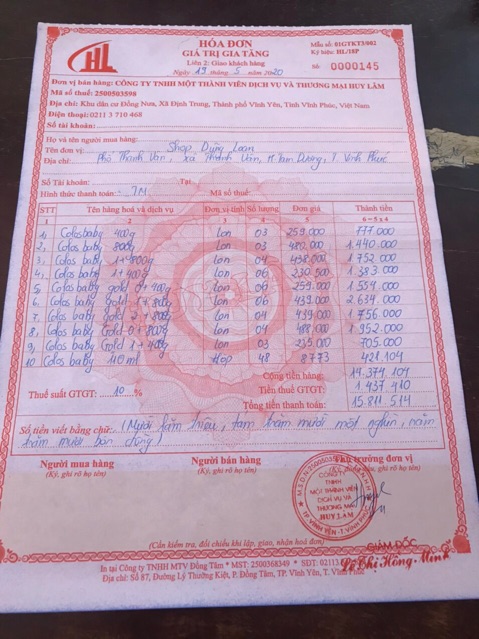 Thùng Sữa bột pha sẵn ColosBaby gold 110ml(48 hộp)