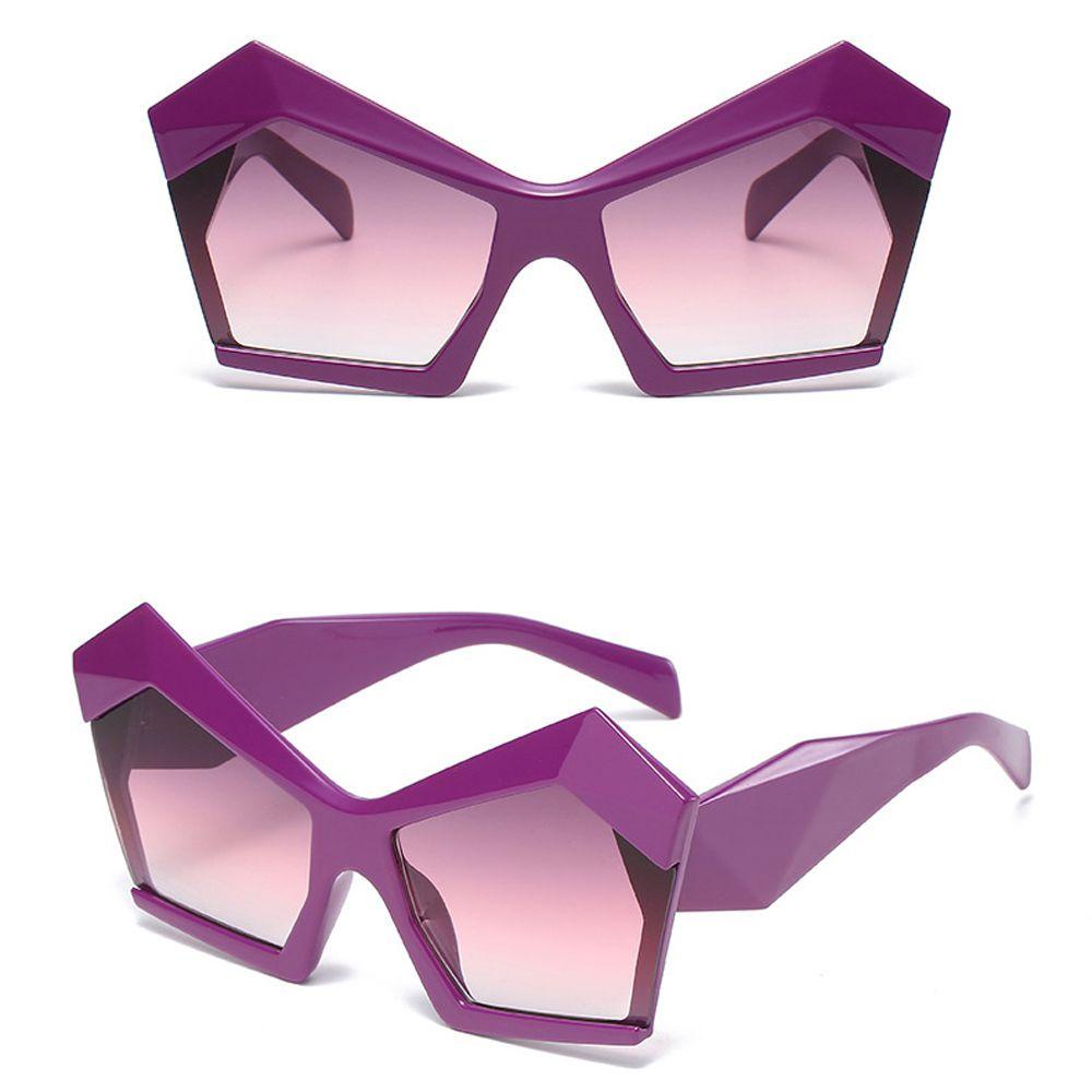 Kính Mát Tròng Đa Giác Nhiều Màu Sắc Chống Tia UV Thời Trang Cho Nam Và Nữ