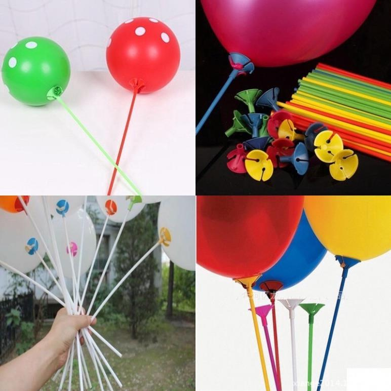 Set  hPBD Trụ gắn bóng xòe 60cm mica 7 nhánh Và Que Bóng Cầm tay Trang trí Siêu xinh