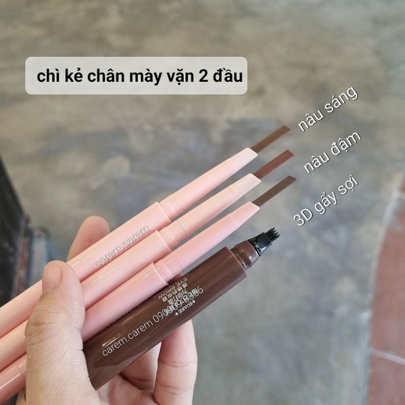 Chì kẻ mày 2 đầu tiện dụng carem.carem