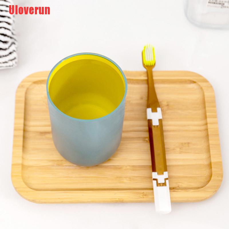 Uloverun Travel Cup Eco-friendly PP Material Water Cups Toothbrush Holder Washing Mug