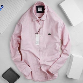 [FOLLOW TẶNG 20K] Áo sơ mi cao cấp lacouste VNXK vải nhập Nhật độc quyền  màu đỏ