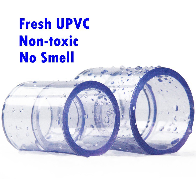 Đầu Nối Ống Nước Bằng Nhựa Pvc Trong Suốt Đường Kính 20-40mm