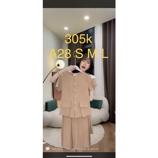(loan lâm) Set áo+ chân váy xoè A27 A28
