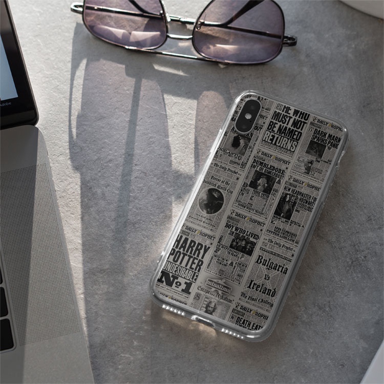 Ốp lưng iphone collage thời báo ma thuật Harry Potter DumbleDore  PAP20210411