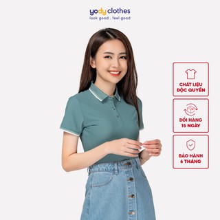 Áo thun polo nữ YODY airycool cổ bẻ vải cao cấp thoáng mát thấm hút tốt APN4014