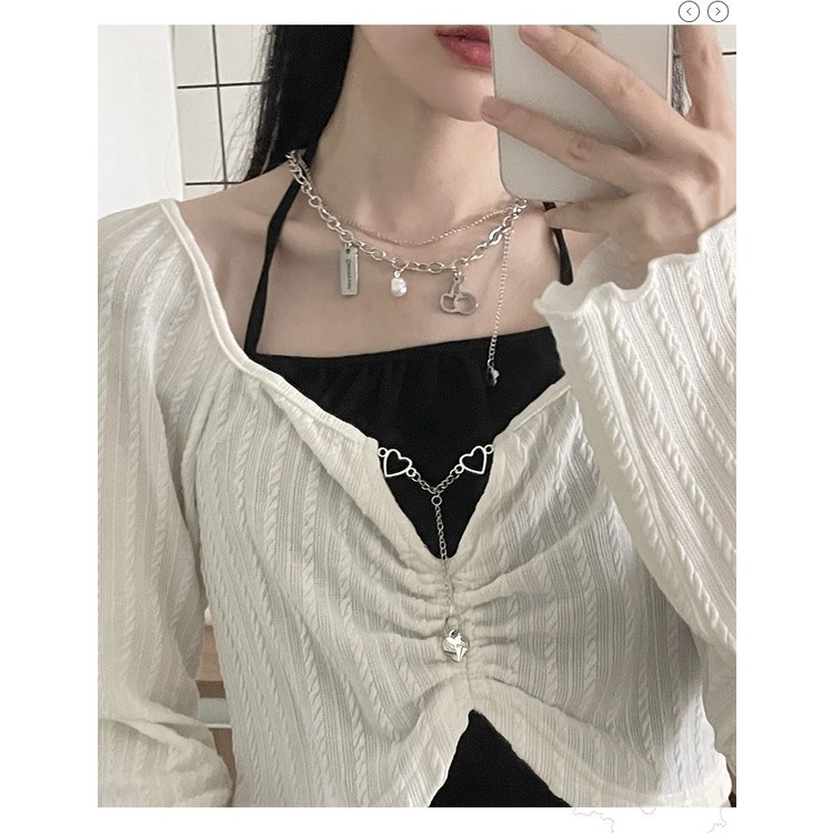 Bộ Áo Croptop Hai Dây Chống Nắng Nhiều Màu Thời Trang Mùa Hè 2022