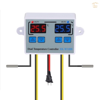 Bộ điều khiển nhiệt độ kỹ thuật số 110-220v có đèn led hiển thị nhiệt độ chống thấm nước kèm đầu dò cho bể cá